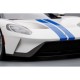 Ford GT Frozen White with Lightning Blue Stripe Truescale TS0093