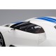 Ford GT Frozen White with Lightning Blue Stripe Truescale TS0093