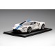 Ford GT Frozen White with Lightning Blue Stripe Truescale TS0093