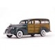 Chevrolet Woody Surf Wagon "Avec Planche de Surf" Grise et Optique Bois 1939 Sunstar SUN6177