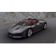 Ferrari J50 Body Color Pure Metal Silver Shiny with Italian Flag on the front wing Looksmart LS485D