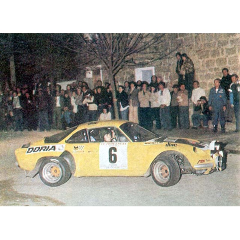 Miniature Alpine A110 1/18 Burago Tour De Corse 72