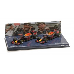 2 car set Red Bull Tag Heuer RB12 Ricciardo Verstappen Malaisie 2016 Minichamps 472163303