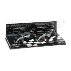 Set Mercedes W07 Hybrid Constructor World Champion F1 2016 Minichamps 412164406
