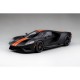 Ford GT Matt Black With Competition Orange Stripe Truescale TS0092