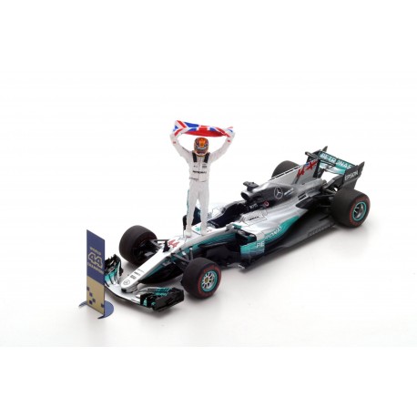 Mercedes AMG Petronas W08 EQ Power+ F1 World Champion Mexique 2017 Lewis Hamilton Spark S5054