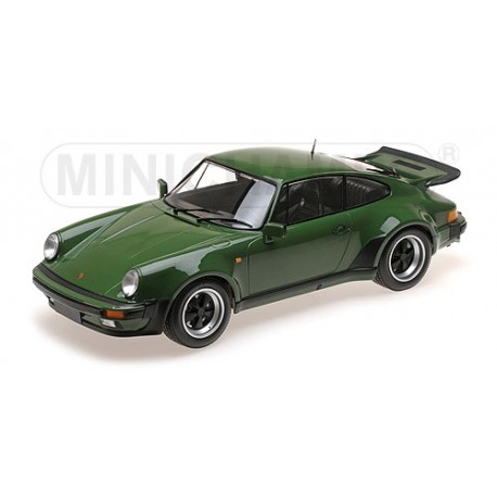 Porsche 911 Turbo Dark Green 1977 Minichamps 125066117 1/12