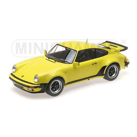 Porsche 911 Turbo Light Yellow 1977 Minichamps 125066108 1/12
