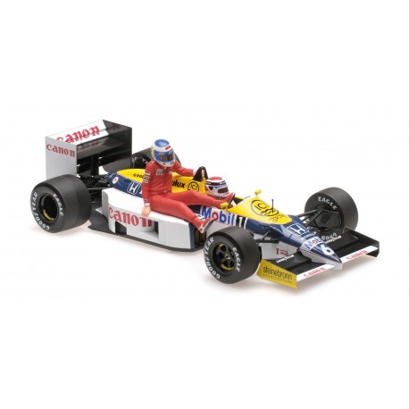 Williams Honda FW11 F1 Allemagne 1986 Keke Rosberg riding on Nelson Piquet Minichamps 117860106