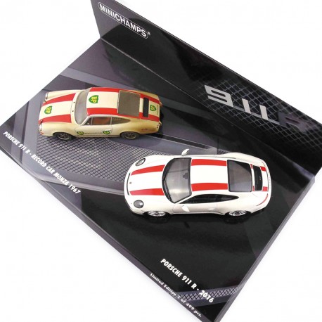 2 Car Set Porsche 911R 2016 Porsche 911R 1967 Minichamps 412066220