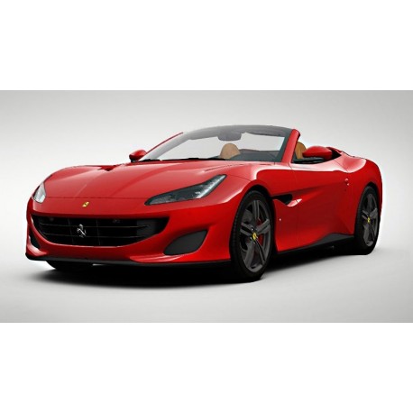Ferrari Portofino with open roof Rosso Scuderia Looksmart LS18017F