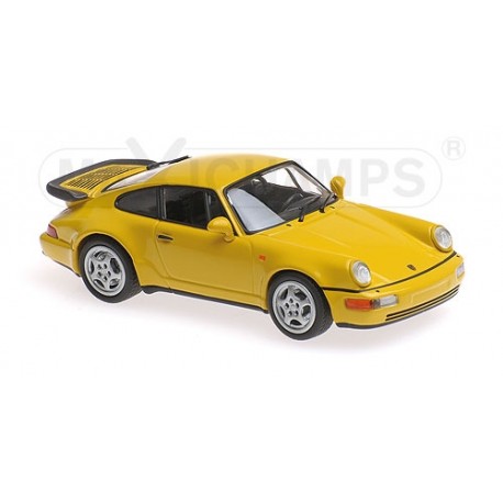 Porsche 911 Turbo 964 1990 Yellow Minichamps 940069104