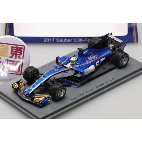 Sauber Ferrari C36 F1 Chine 2017 Marcus Ericsson Spark S5032