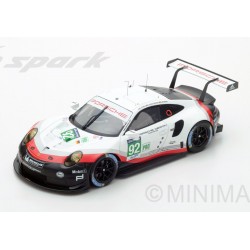Porsche 911 RSR 92 24 Heures du Mans 2017 Spark 18S330