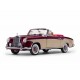 Mercedes 220 SE Cabriolet Rouge et Neige 1958 Sunstar SUN3556