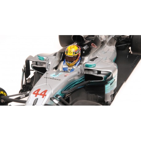 Mercedes AMG Petronas W08 EQ Power+ F1 Espagne 2017 Lewis Hamilton Minichamps 110170044