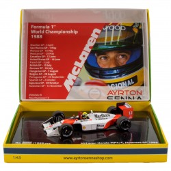 Coffret Ayrton Senna F1 World Champion 1988 McLaren Honda MP4/4 Minichamps 543884392
