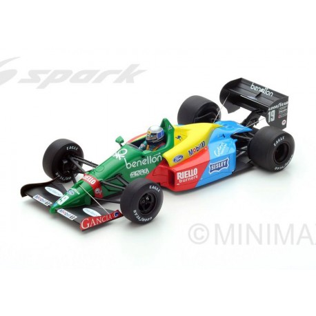 Benetton Ford B188 F1 Angleterre 1988 Alessandro Nannini Spark 18S221