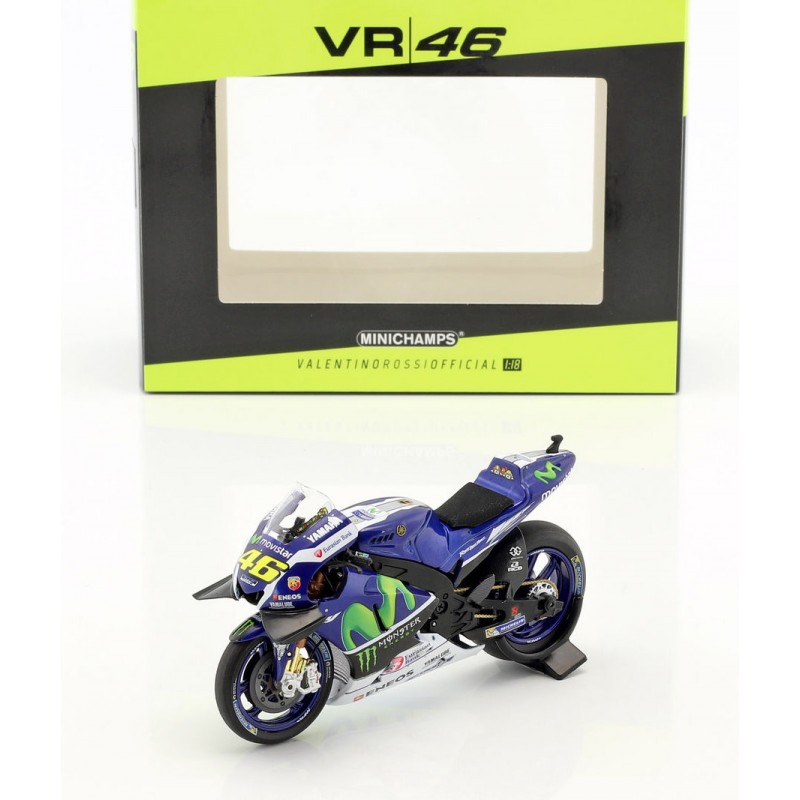 Yamaha YZR M1 2016 - Rossi Vainqueur Catalogne - Minichamps 1/12 - ATTENTION: Description Incohérente