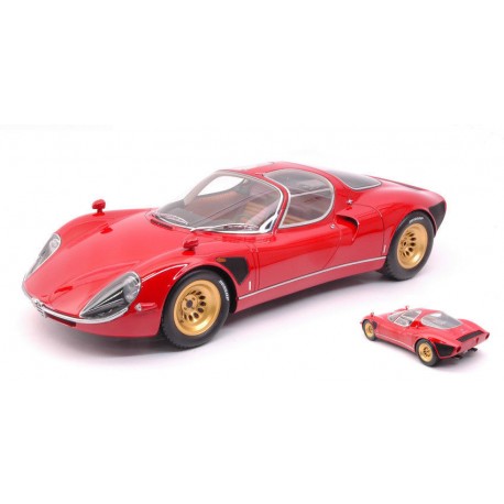Alfa Romeo Tipo 33 Stradale Rouge 1967 IXO PCL40036