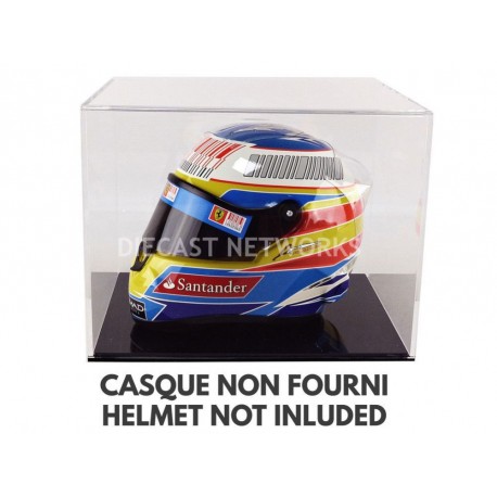 Boitier Showcase Casque Helmet 1/2 Socle noir Magic Dioramax BV2B