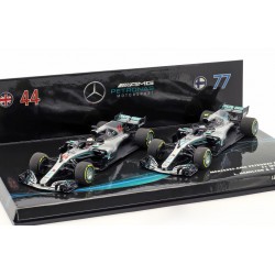 Cars Set Mercedes F1 W09 EQ Power+ F1 2018 Hamilton Bottas Minichamps 413184477