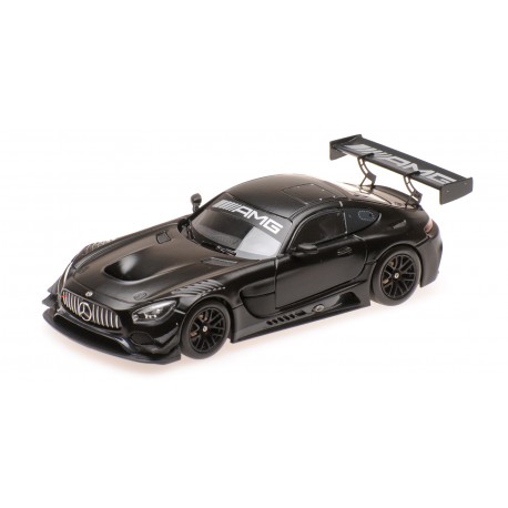 Mercedes AMG GT3 Plain Body Version Mat Black 2017 Minichamps 410173201