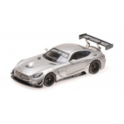 Mercedes AMG GT3 Plain Body Version Silver Mat 2017 Minichamps 410173202