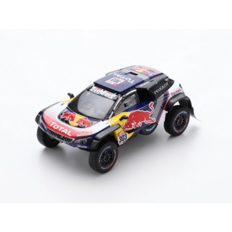 Miniature Spark Peugeot 3008 DKR Maxi N°333 - Rallye Dakar 2019 - 1/43 Résine