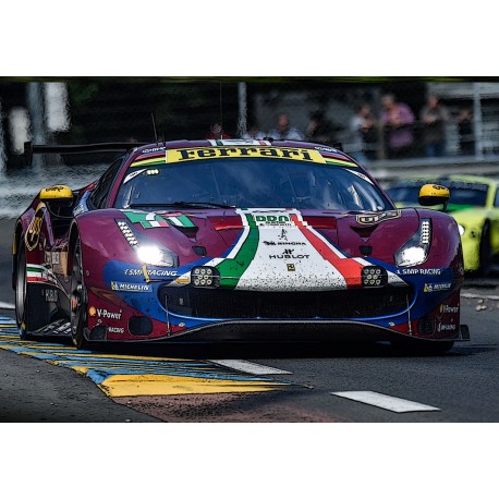 Coffret Ferrari 488 GTE EVO 71 24 Heures du Mans 2018 BBR BBRC214BOX