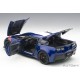 Chevrolet Corvette C7 Grand Sport Blue and White 2017 Autoart 71275