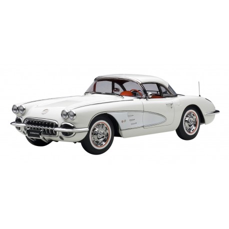 Chevrolet Corvette White Snowcrest 1958 Autoart 71147
