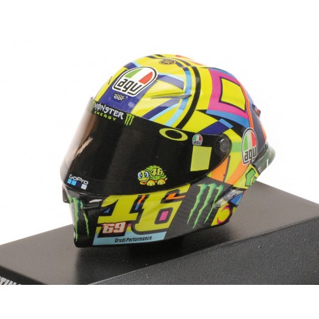 Casque 1/8 AGV Valentino Rossi Moto GP 2017 Tribute Nieto Hayden Minichamps 399170056