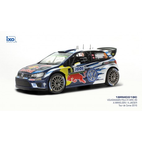 Volkswagen Polo R WRC 9 Tour de Corse 2016 Mikkelsen Jaeger IXO 18RMC018C