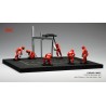 Set Pit Stop 1/43 Rouge 6 figures with Decals and accessories IXO FIG001SET