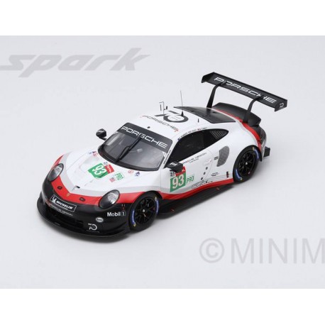 Porsche 911 RSR 93 24 Heures du Mans 2018 Spark 18S403