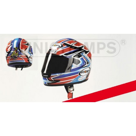 Casque Helmet 1/2 Troy Bayliss Champion Superbike 2001 Minichamps 326011221