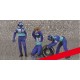 Tyre Change Set Sauber 3 Figurines and 1 Front Tyre 1/43 F1 2002 Minichamps 343100032