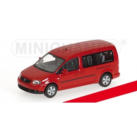 Volkswagen Caddy Maxi Shuttle 2007 Red Minichamps 400057000