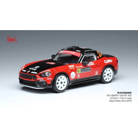 Fiat Abarth 124 RGT 23 Rallye Monte Carlo 2018 Ciamin La Haye IXO RAM682