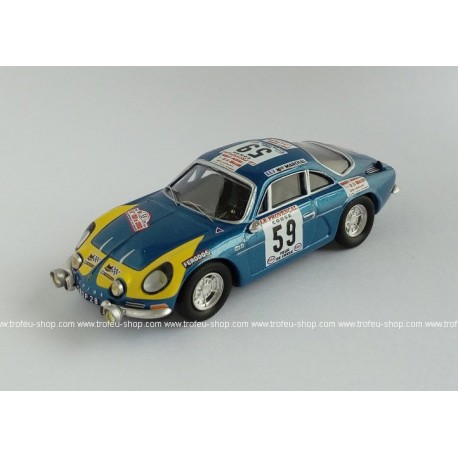 Alpine Renault A110 59 Tour de Corse 1976 Moreau Baron Trofeu T0841