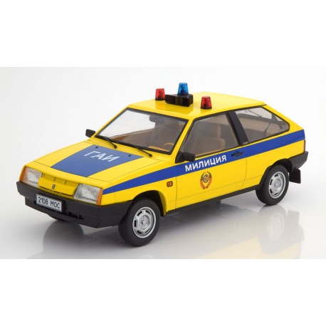 Lada Samara - Police Yellow and Blue KK Scale KKDC180216