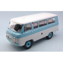 UAZ 452V Minibus Blue White IXO PCL47074