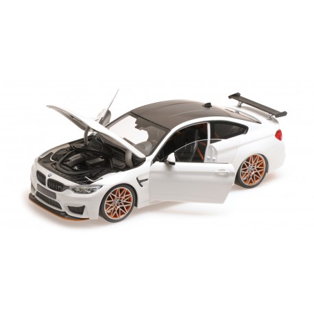 BMW M4 GTS 2016 White Minichamps 110025221 - Miniatures Autos Motos