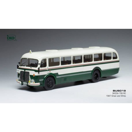 Skoda 706 Ro Green and White IXO IXOBUS019
