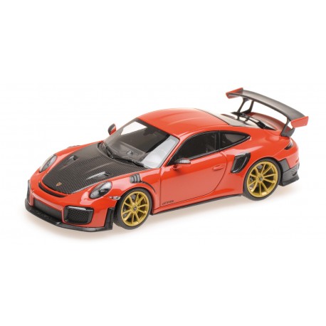 Porsche 911 (991 II) GT2 RS Indischrot 2018 Minichamps 410067227