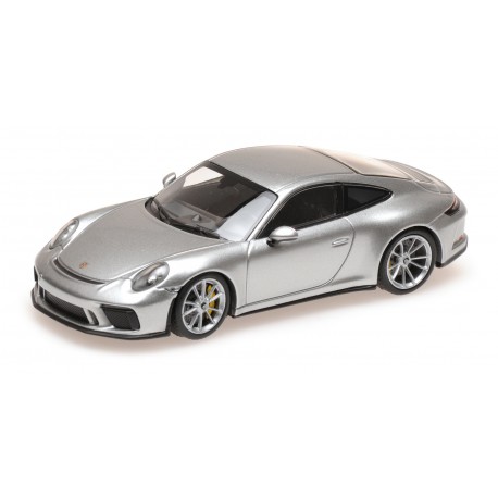 Porsche 911 991.2 GT3 Touring Silver Metallic 2018 Minichamps 410067422