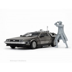 DeLorean DMC-12 Back to the Future 2 with Dr Brown figure 1983 Sunstar SUN2715