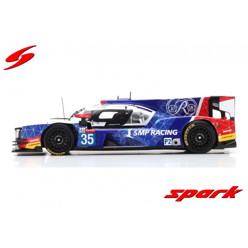 Miniature Spark S7020 - Dallara P217 Gibson N°35 SMP Racing - 14ème Le Mans 2017 - Résine 1/43