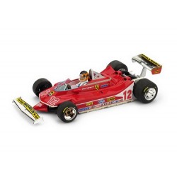 Ferrari 312 T4 avec pilote 12 F1 Grand Prix de France 1979 Gilles Villeneuve Brumm BRUR512CH